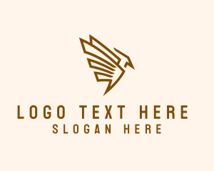 Delivery Service - Minimalist Vulture Outline logo design