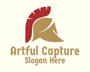 Ancient Spartan Helmet Logo
