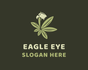 Eagle Cannabis Weed  logo design