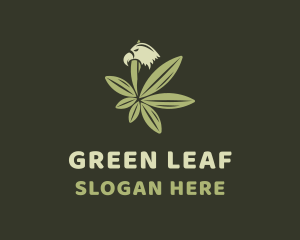 Eagle Cannabis Weed  logo design