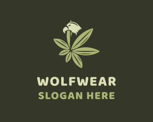 Organic - Eagle Cannabis Weed logo design