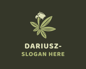 Fly - Eagle Cannabis Weed logo design