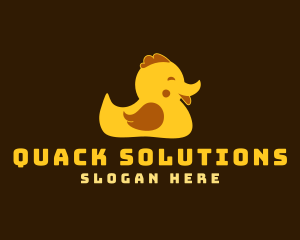 Duck - Cute Toy Duck logo design