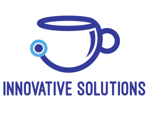 Barista - Tech Coffee Cup logo design