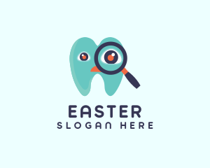 Magnifier - Dental Checkup Tooth logo design