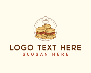 Coxinha - Virginia Ham Biscuits logo design