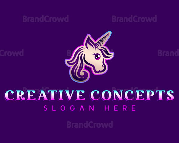 Unicorn Horse Pony Logo