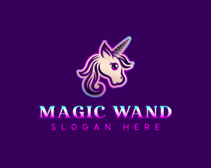 Unicorn Horse Pony logo design