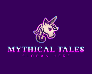 Unicorn Horse Pony logo design