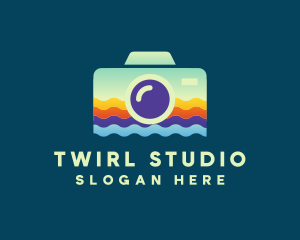 Beach Waves Photography Studio logo design