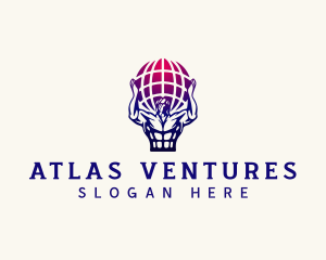 Atlas - Muscular Atlas Fitness logo design