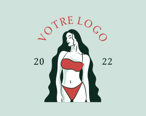 Erotic - Sexy Feminine Bikini logo design