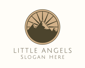 Mountain Range Outdoor Hiking Logo