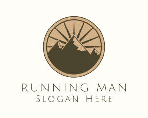 Mountain Range Outdoor Hiking Logo