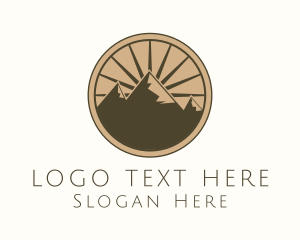 Mountain Range Outdoor Hiking Logo