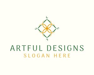 Arabic Floral Moon logo design