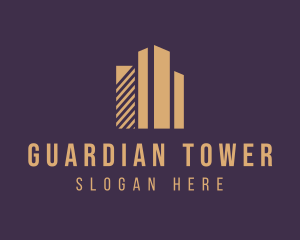 Real Estate Skyline Building  logo design