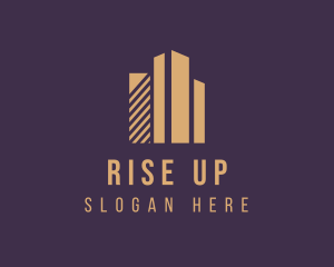 Real Estate Skyline Building  logo design