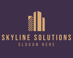 Skyline - Real Estate Skyline Building logo design