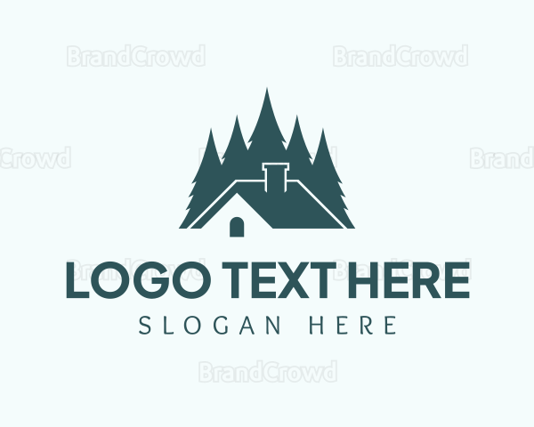 House Roofing Construction Logo