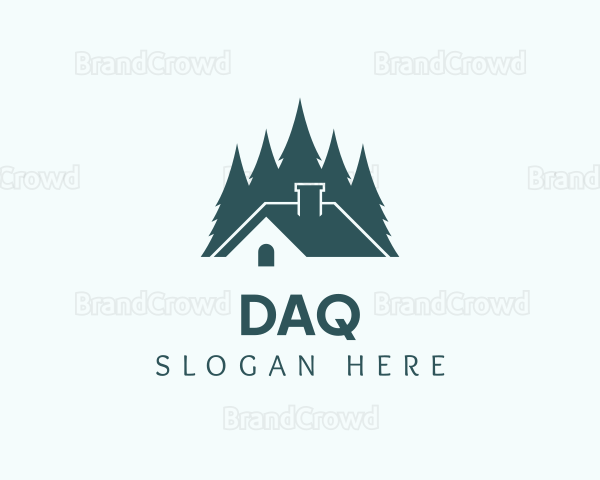 House Roofing Construction Logo