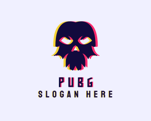 Anaglyph Gaming Skull Logo