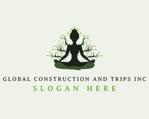 Chakra - Tree Meditation Yoga logo design