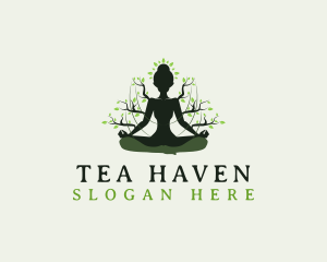 Tree Meditation Yoga logo design