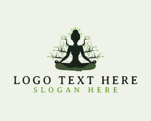 Tree - Tree Meditation Yoga logo design