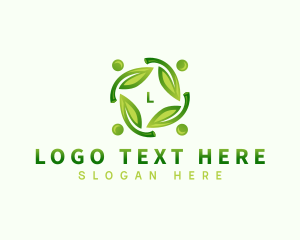 Herbal - Community Healthy Leaf logo design