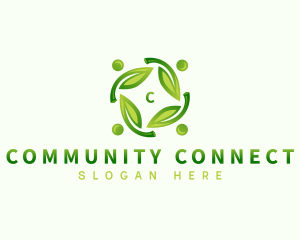 Community Healthy Leaf logo design