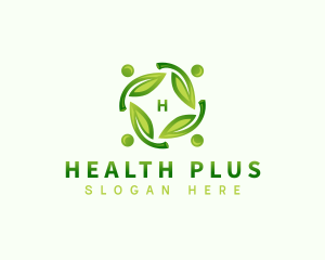 Community Healthy Leaf logo design