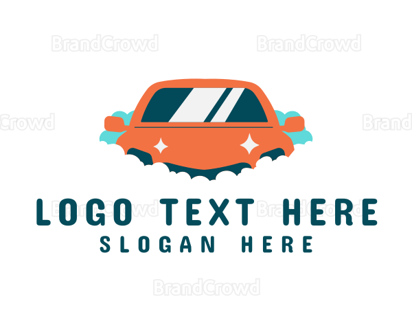 Clean Car Wash Service Logo