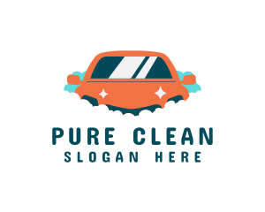 Clean Car Wash Service logo design