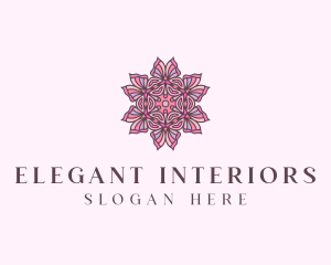 Floral Decorative Flower  logo design