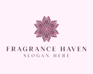 Floral Decorative Flower  logo design