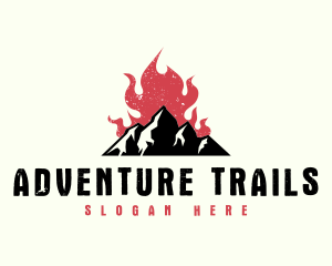 Fire Mountain Adventure  logo design