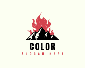 Campground - Fire Mountain Adventure logo design