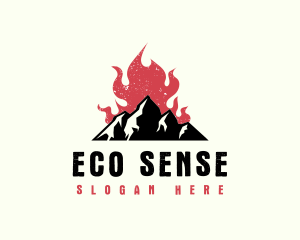 Climate - Fire Mountain Adventure logo design