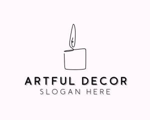 Decor - Wellness Candle Decor logo design