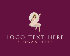Pageant - Seashell Beauty Queen logo design