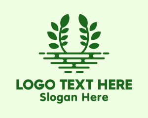 Nature Conservation Leaf  Logo