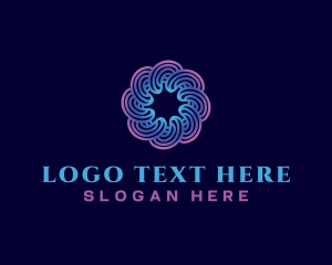 Vortex - Spiral Swirl Technology logo design