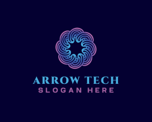 Spiral Swirl Technology logo design