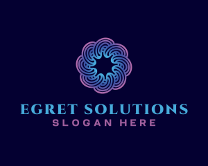 Spiral Swirl Technology logo design