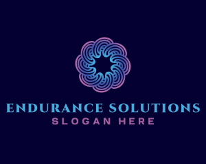 Spiral Swirl Technology logo design