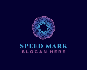 Spiral Swirl Technology logo design