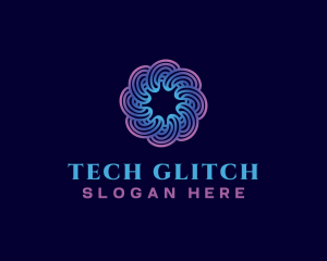 Spiral Swirl Technology logo design