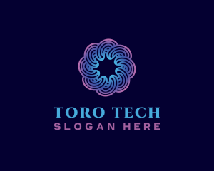 Spiral Swirl Technology logo design