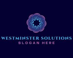 Spiral Swirl Technology logo design